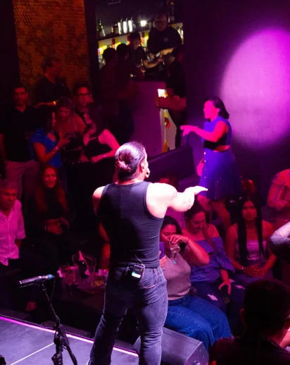 David en escenario