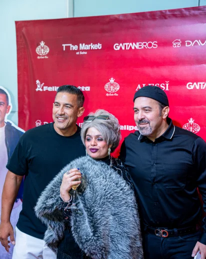 Gaitanes y Edith en la red carpet